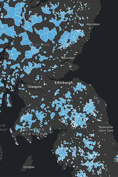 New mobile not-spots map of the UK