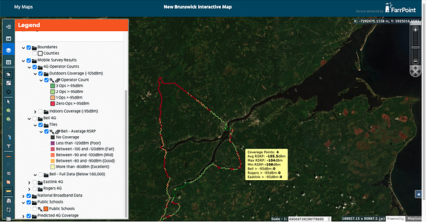 cellular coverage map new brunswick