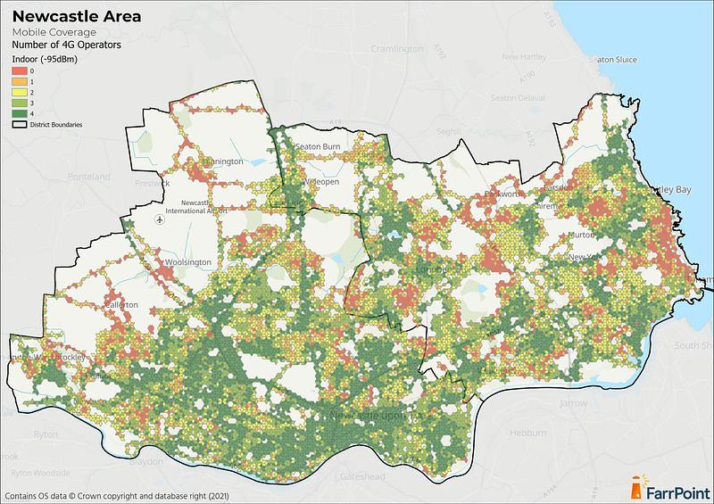 Newcastle 4g mobile coverage map