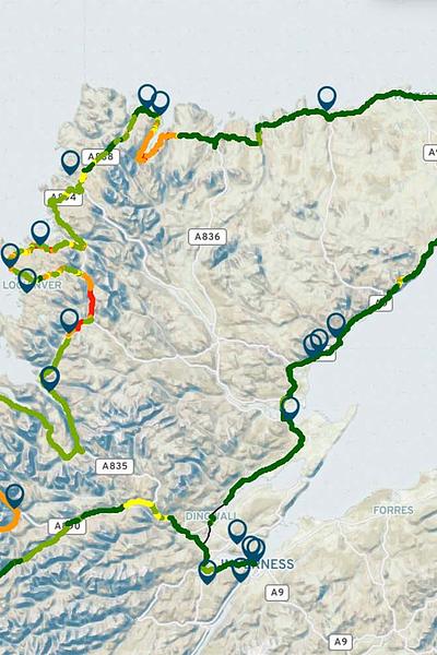 FarrPoint publish a new North Coast 500 map that pairs beauty hotspots with 4G coverage not-spots