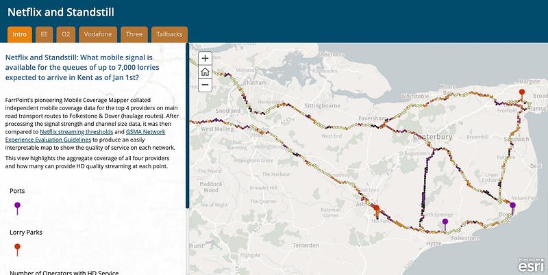 Netflix and Standstill map