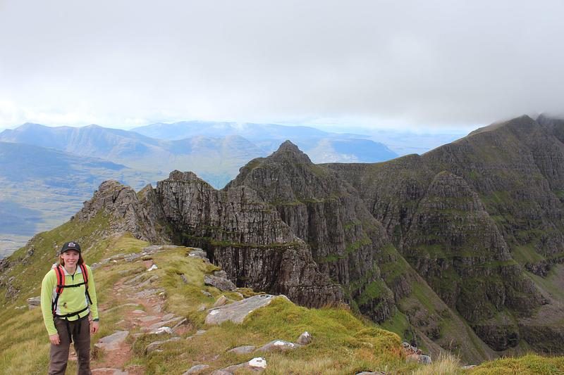 Nikki walking the Liathach Ridge in Torridon