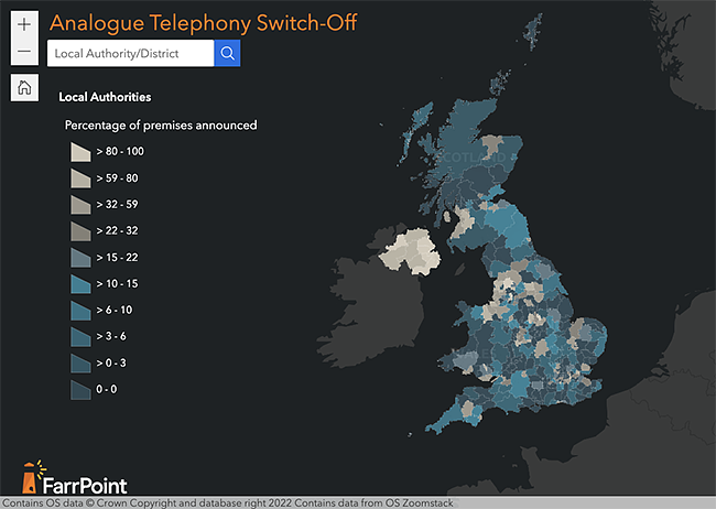 stop sell pstn map UK