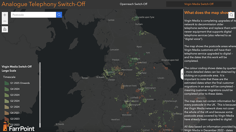 virgin media switch off map