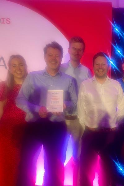 FarrPoint win the Product/Service Innovation award at the Digital Technology Awards 2023